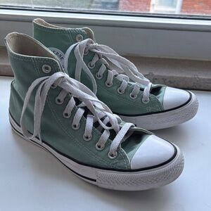 Converse High Top Sneakers in Mint Green